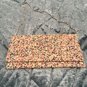 Multicolored dressy handbag